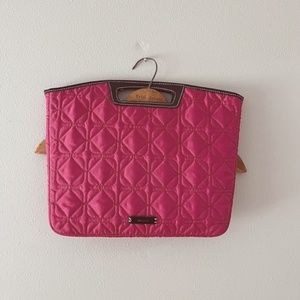 Ninewest // Quilted hot pink Laptop Tote